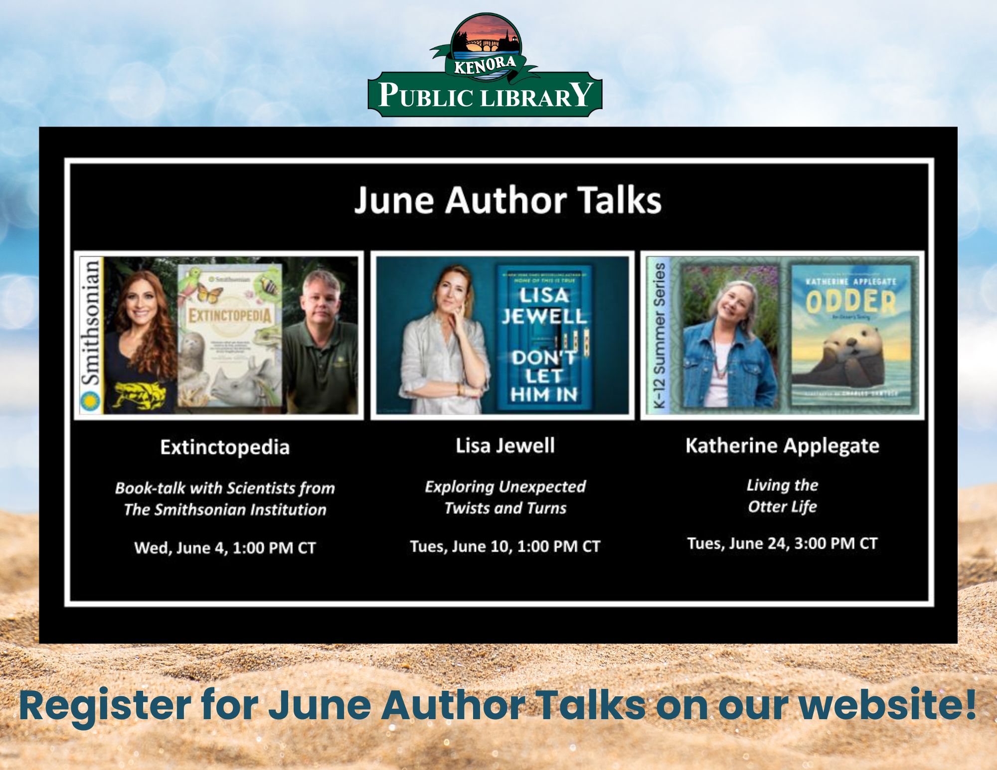 June Author Talks Poster